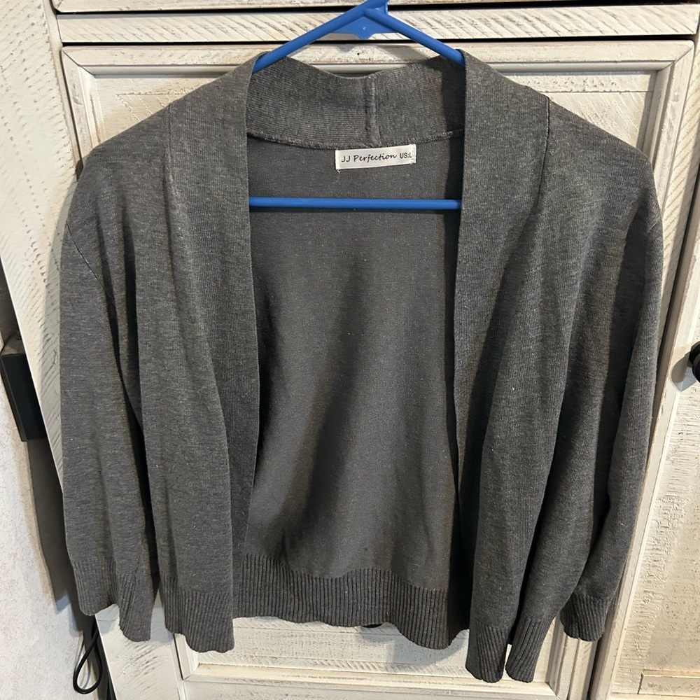 JJ Perfection gray cardigan